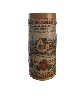 Vintage Stroh Brewery Co Beer Stein Ceramarte Brazil Heritage Mug 88051